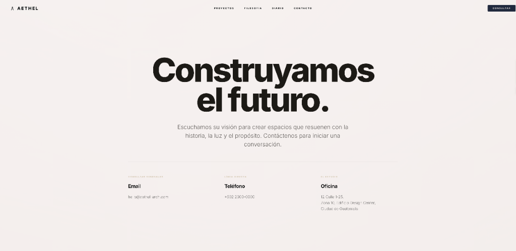 Inyectando autoridad mediante diseño brutalista y tipografía serif